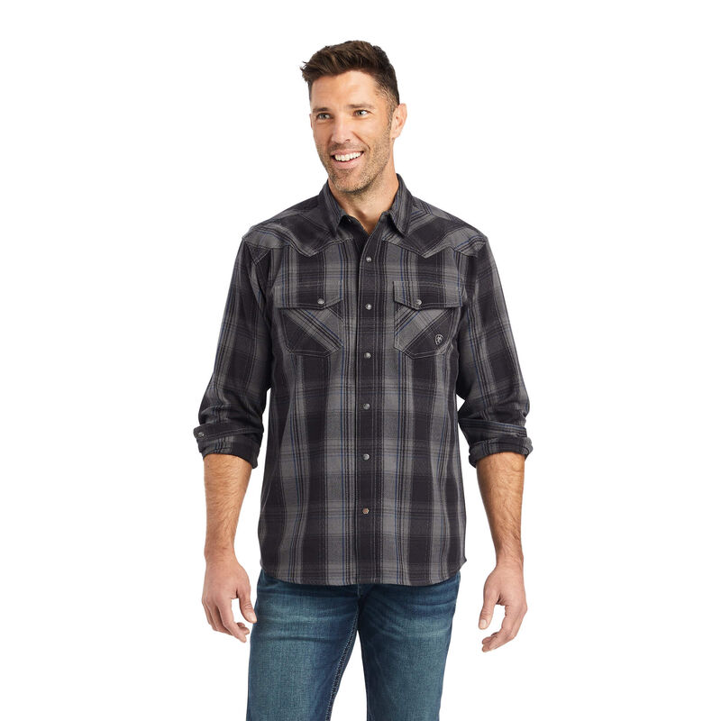 Ariat Hemden Herren - Herrold Retro Fit Schwarz/Grau ( THMPA-3612 )
